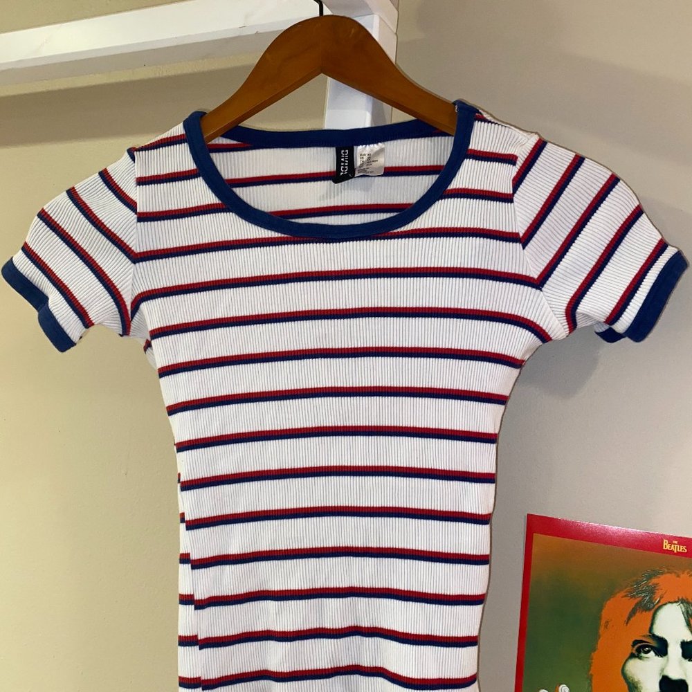 cute striped h&m top